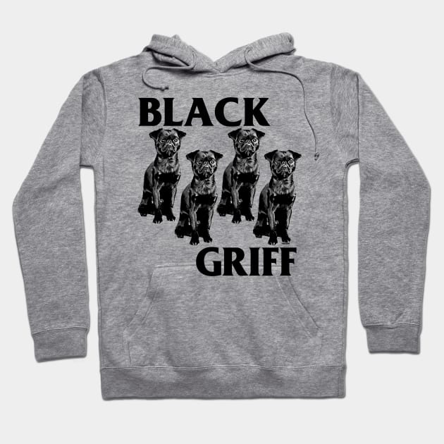 Black Griff // Brussels Griffon Hoodie by darklordpug